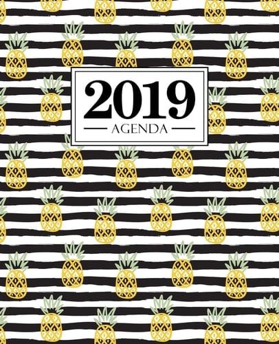 Agenda 2019 19x23cm: Agenda 2019 Semainier Français: Ananas 5951