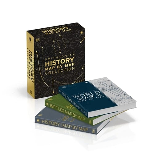 History Map by Map Collection 3-Book Box Set - Wwii, Battles, and World History Books