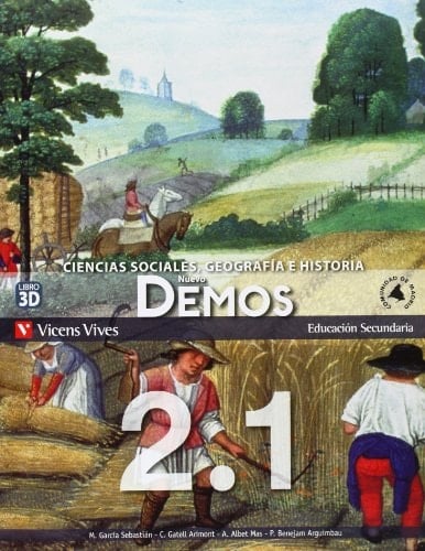 Nuevo demos 2 Educación Secundaria, Comunidad de Madrid ciencias sociales, geografía e historia : Educación Secundaria : libro 3D