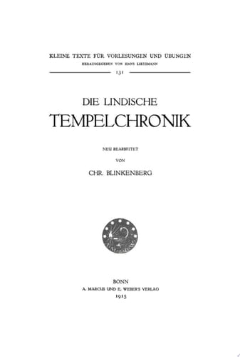 Die Lindische Tempelchronik