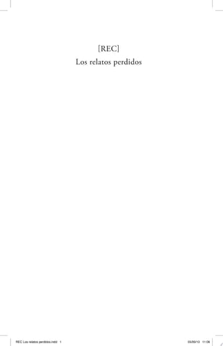 REC los relatos perdidos