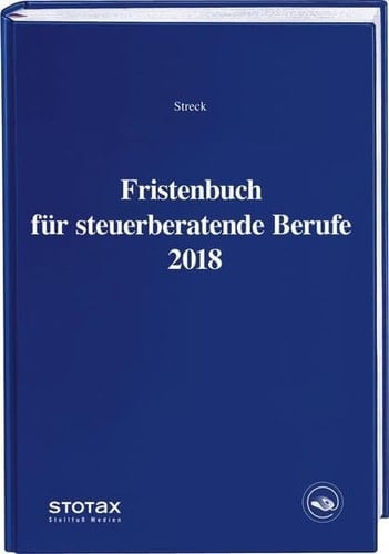 Fristenbuch für steuerberatende Berufe 2018