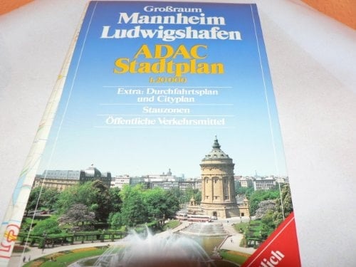 Grossraum Mannheim, Ludwigshafen ADAC Stadtplan 1:20 000: Neu! : extra, Durchfahrtsplan und Cityplan, Stauzonen, öffentliche Verkehrsmittel (German Edition)