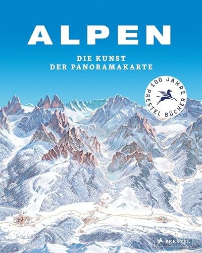 Alpen die Kunst der Panoramakarte