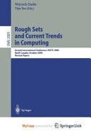 Rough Sets and Current Trends in Computing Second International Conference, RSCTC 2000 Banff, Canada, October 16-19, 2000 Revised Papers