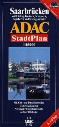 Grossraum Saarbrücken, Völklingen, ADAC Stadtplan 1:20 000: Neu! : extra, Durchfahrtsplan und Cityplan, öffentliche Verkehrsmittel, Entfernungen auf einen Blick (German Edition)