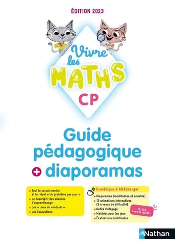 Vivre les maths CP Guide pédagogique + diaporamas