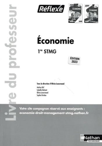 Economie 1re STMG Livre du professeur