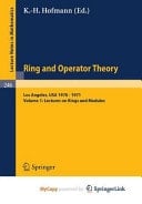 Tulane University Ring and Operator Theory Year, 1970-1971