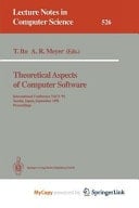 Theoretical Aspects of Computer Software International Conference TACS ’91, Sendai, Japan, September 24–27, 1991. Proceedings