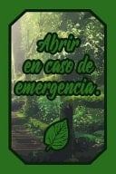Abrir En Caso de Emergencia Cuaderno Verde Amantes Naturaleza Para Chicos Y Chicas Scout Para Escribir Pensamientos Y Notas (Diario Líneas Vacío Regalo Chico Chica)