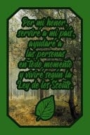 Por Mi Honor, Serviré a Mi País, Ayudaré a Las Personas En Todo Momento Y Viviré Según La Ley de Los Scouts Cuaderno Verde Amantes Naturaleza Para Chicos Y Chicas Scout Para Escribir Pensamientos Y Notas (Diario Líneas Vacío Regalo Chico Chica)