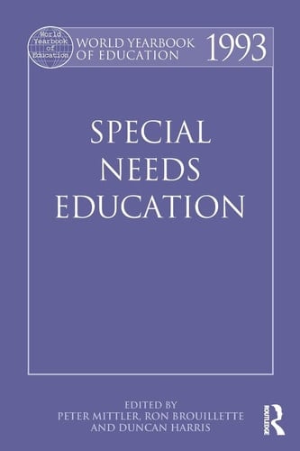 World Yearbook of Education 1993 Special Needs Education