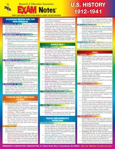 U.S. History 1912-1941