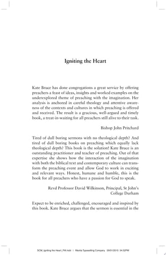 Igniting the Heart Preaching and Imagination