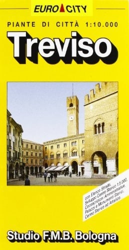 Treviso, pianta della città centro storico