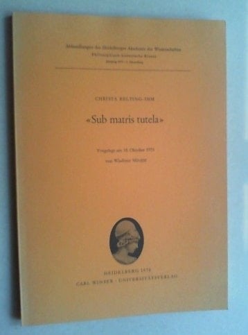 Sitzungsberichte der Heidelberger Akademie der Wissenschaften, Stiftung Heinrich Lanz, Philosophisch-Historische Klasse