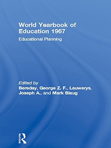 World Yearbook of Education 1967: Educational Planning
