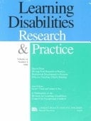 Moving from Research to Practice Professional Development to Promote Effective Teaching of Early Reading. A Special Issue of Learning Disabilitites Research and Practice