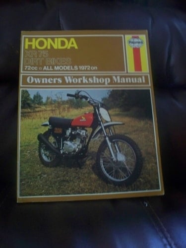 Honda XR 75 Dirt Bikes Owners Workshop Manual