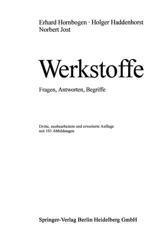 Werkstoffe Fragen, Antworten, Begriffe