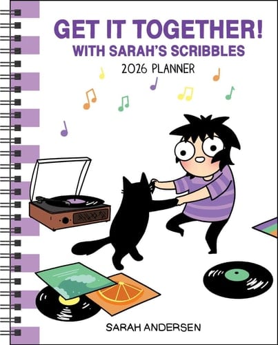 Sarah's Scribbles 12-Month 2026 Monthly/Weekly Planner Calendar