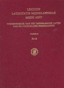 Lexicon Latinitatis Nederlandicae Medii Aevi Woordenboek Van Het Middeleeuws Latijn Van de Noordelijke Nederlanden, Conditum