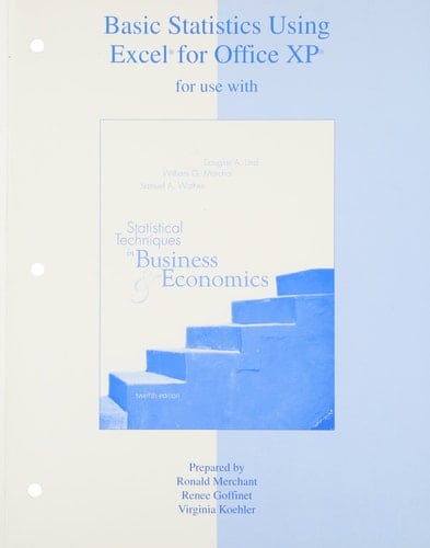 Basic Statistics Using Excel for Office XP