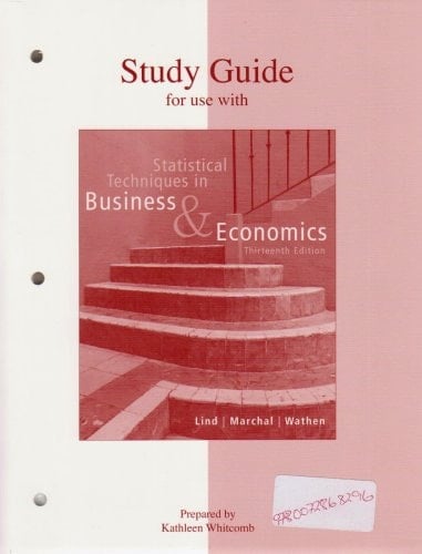 Study Guide for Use with Statistical Techniques in Business and Economics