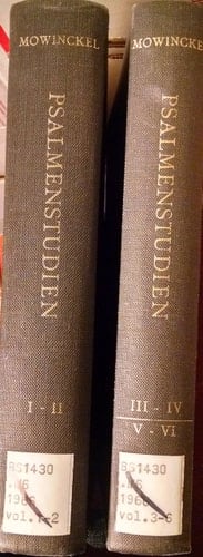 Psalmenstudien 1921-1924. 2 Vols