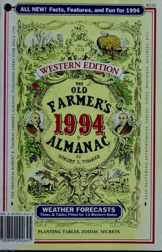The Old Farmer's Almanac, 1994 Western Edition