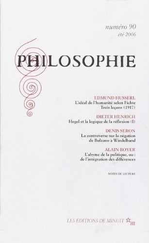 Philosophie N° 90, Juin 2006