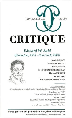 Edward W. Said (Jérusalem, 1935 - New York, 2003)