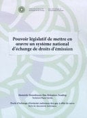 Pouvoir législatif de mettre en oeuvre un système national d'échange de droits d'émission