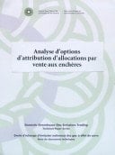 Analyse d'options de distribution d'allocations par vente aux enchères