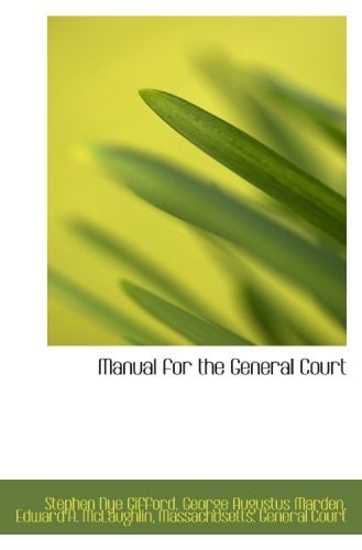 Manual for the General Court
