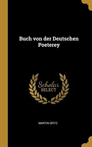Buch Von der Deutschen Poeterey