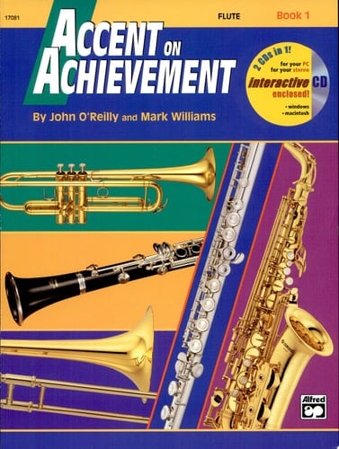 Accent on Achievement, Bk 1 Flute, Book and Online Audio/Software