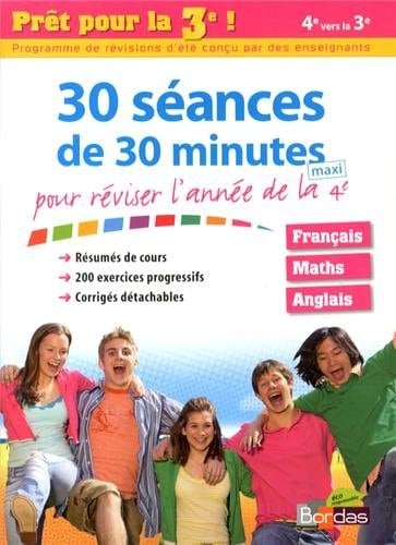 30 séances de 30 minutes pour réviser l'année de la 4e