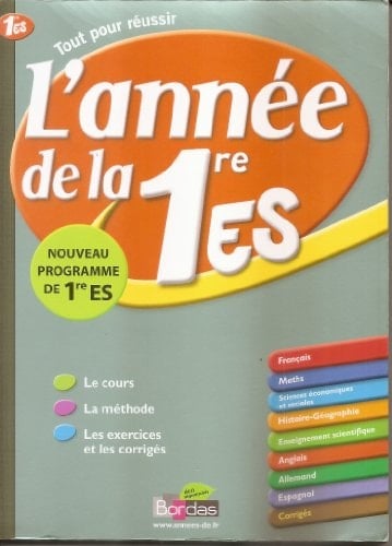L'année de la 1e ES