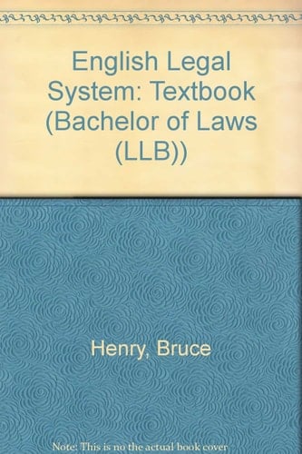 English Legal System - LLB: Textbook