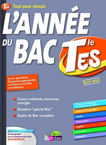 L'année du BAC terminale ES