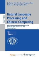 Natural Language Processing and Chinese Computing 8th CCF International Conference, NLPCC 2019, Dunhuang, China, October 9-14, 2019 : Proceedings