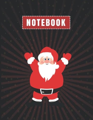 Christmas Notebook - 8.5 in x 11 in, 120 page, college ruled notebook