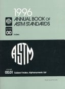 Subject Index, Alphanumeric List