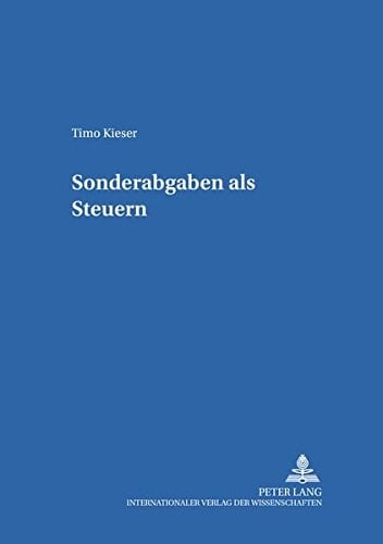 Sonderabgaben als Steuern