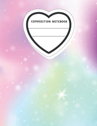 composition notebook: nunicorn rainbow composition notebook for girls boys teens and kids. Back to School, Journal, Diary, Note Taking, Drawing, or Writing- 8.5x11 inches, 100 pages