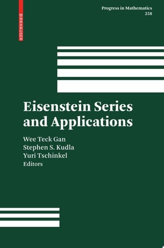 Eisenstein Series and Applications