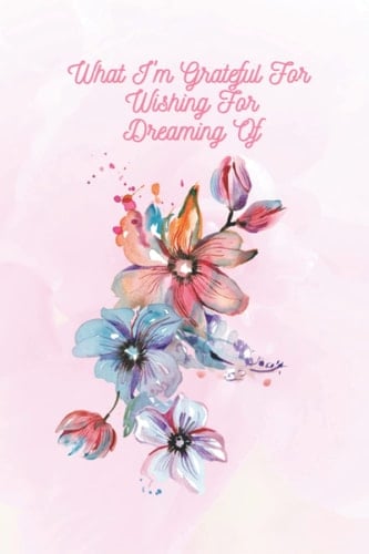 Beautiful Gratitude Journal Floral Color Interior Premium A5 Notebook Feint Lined Journal, Pink Design,100 Page, Marker, Gel, Ink Note Pad Book High ... for Office School Home Business Writing