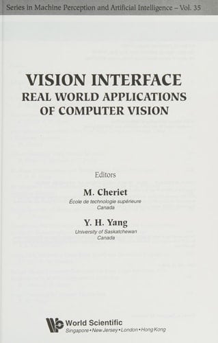 Vision Interface Real World Applications of Computer Vision